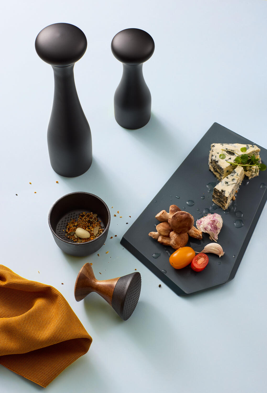 Lyon kværn, sort - H30 cm